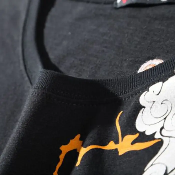 Supzoom Nouvelle Arrivée T-shirt Homme Broderie Tatouage Manches Courtes Ample Décontracté Grande Ta