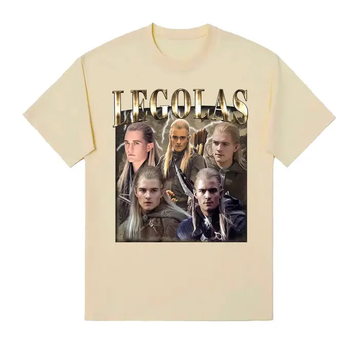 Limité Vintage Legolas film inspiré T-shirts hommes femmes décontracté haute qualité coton T-shirt mode classique