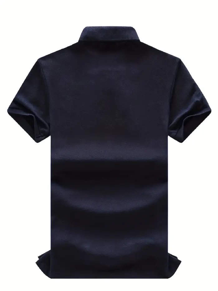 Polo homme EAU Dubaï court Royal décontracté sport fête haut de gamme coton broderie luxe contraste couleur design original