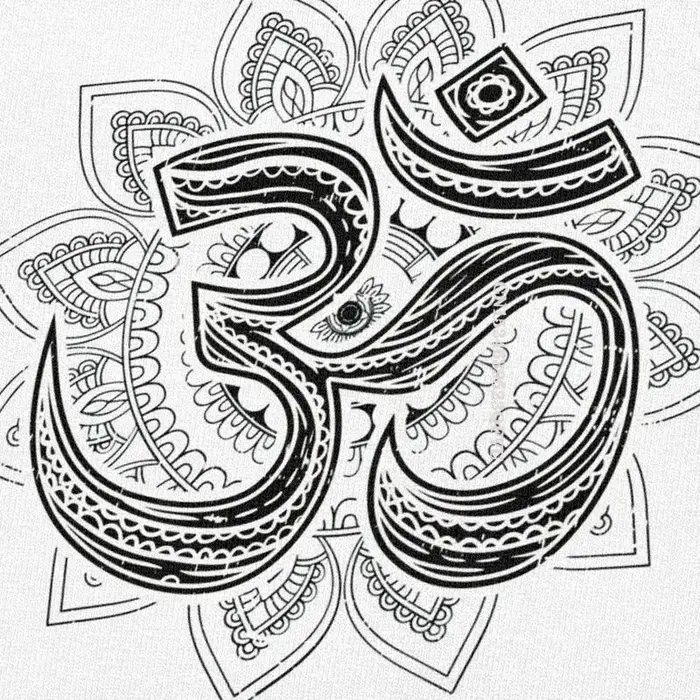 Om Aum symbole Goa t-shirts hommes mode