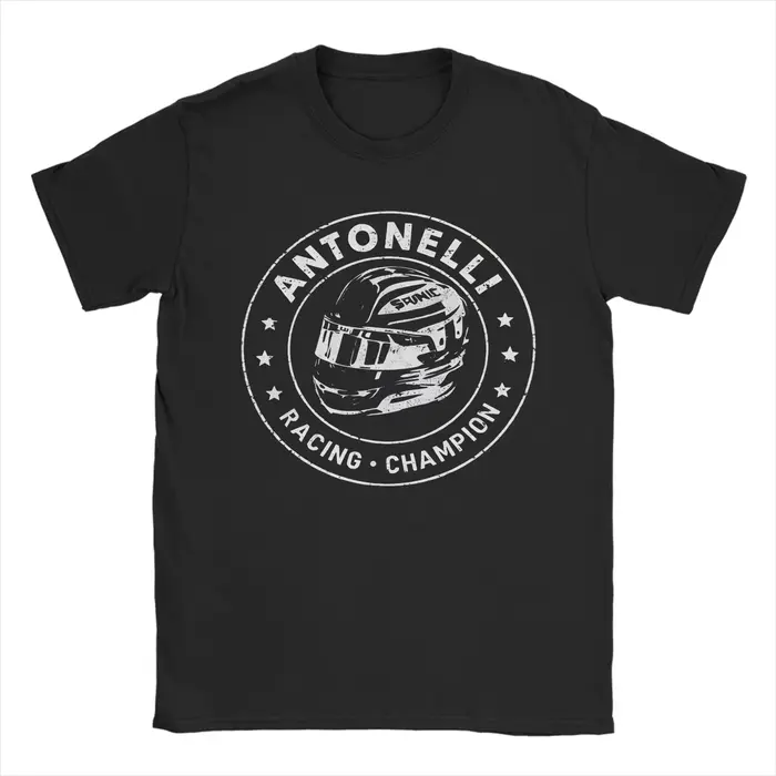 Andrea Kimi Antonelli T-shirts pour hommes, t-shirt drôle à manches courtes, col rond, 100% coton, v