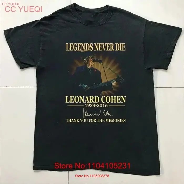 Leonard Cohen pour noël S 5XL t-shirt B06_100 vintage haut délavé pour un usage quotidien unisexe décontracté confortable doux