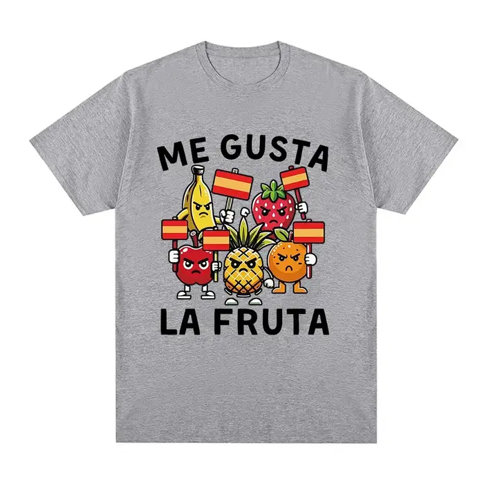 Me Gusta La Fruta T-shirt drôle j'aime les Fruits espagnol Meme imprimé T-shirts femmes