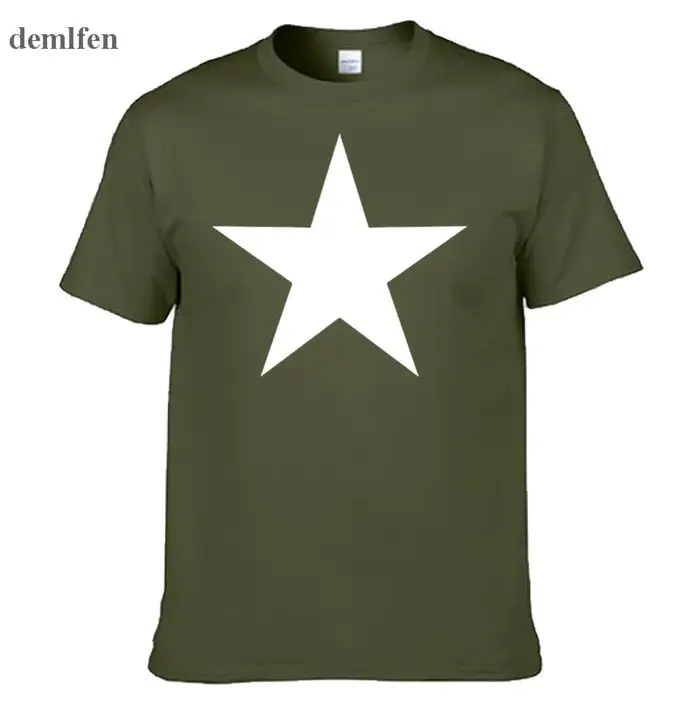 Marque de mode étoile rouge T-shirt hommes nouveauté drôle à manches courtes t-shirts hauts impression 3D Fitness O cou