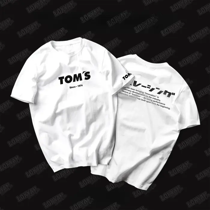 Nouveau T-shirt Anniversaire TOM'S Été 2026 - 50e Anniversaire Tom's Car Culture, Tenue de Course Co