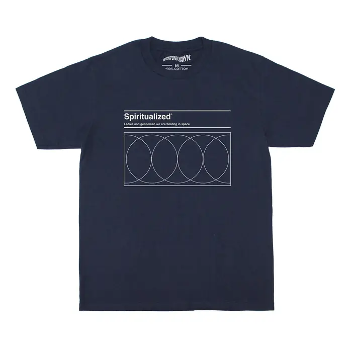 T-Shirt spiritualisé dames et messieurs nous flottons dans l'espace groupe de Rock coton manches cou