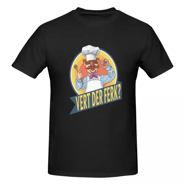 VERT DER FERK 100% T-shirt en coton Économie classiques pour hommes à manches courtes col rond S-6XL