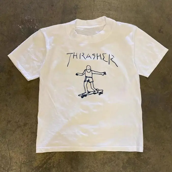 T-shirts d'été à manches courtes et col rond pour le skateboard américain, nouveaux designs en pur c