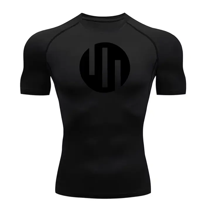 T-shirt de course à manches courtes blanc pour hommes