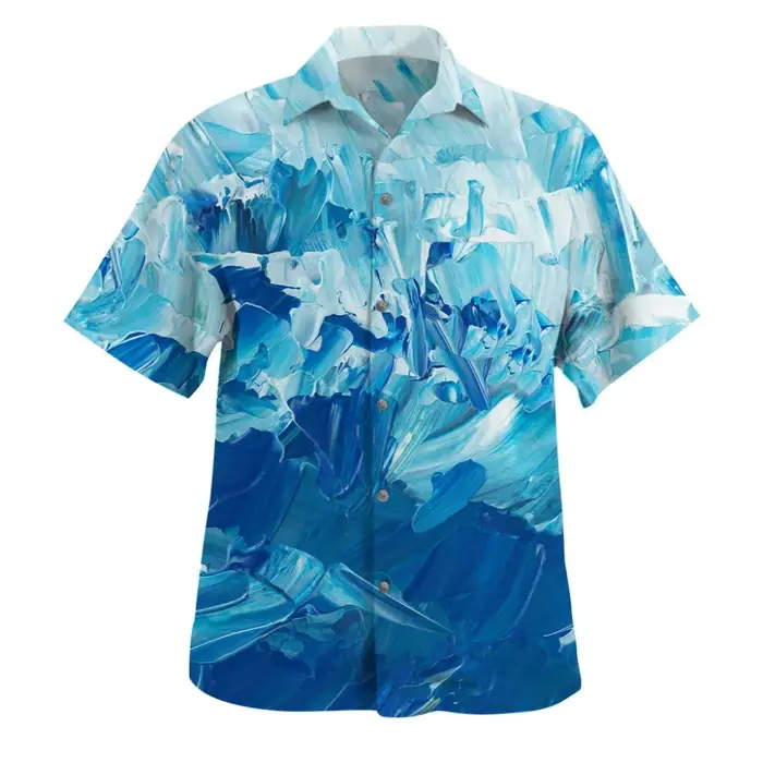 Chemise hawaïenne à manches courtes pour hommes
