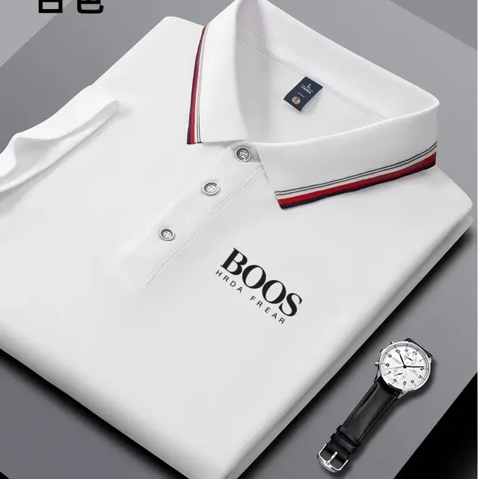 Nouveau polo brodé pour homme, décontracté et élégant, à manches courtes, respirant, confortable et