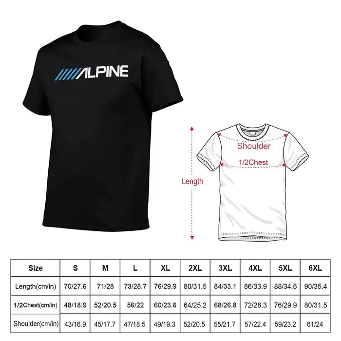 Alpine-Logo T-Shirt vêtements esthétiques vintage luxe