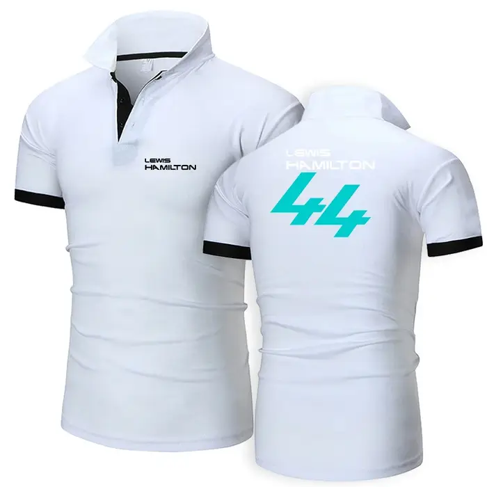 Polo à Manches Courtes en Coton pour Homme