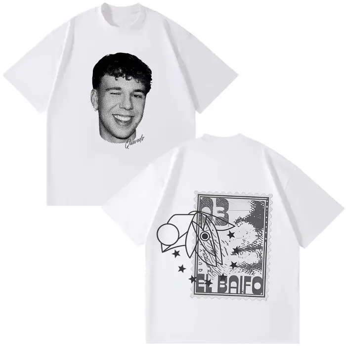 Soldes d'été : T-shirt graphique QUEVEDO EL BAIFO Album 2026 Tour pour Hommes et Femmes