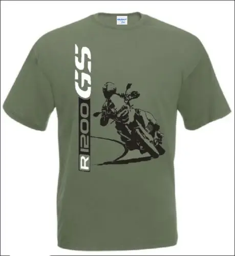 T-shirt personnalisé pour moto, haut à la mode, impression personnalisée, 1200 GS, 100%