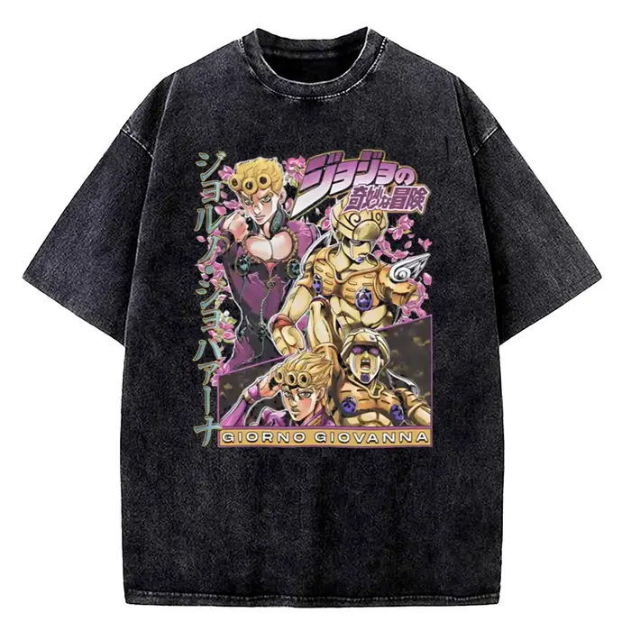 T-shirt graphique JoJo's Bizarre Adventure Johnny Joestar pour hommes