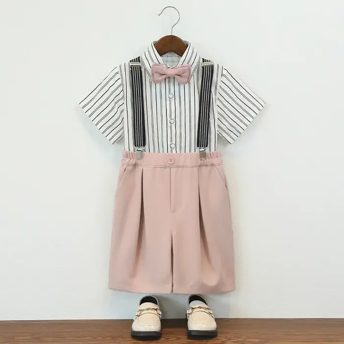 Ensemble chemise à manches courtes pour garçons