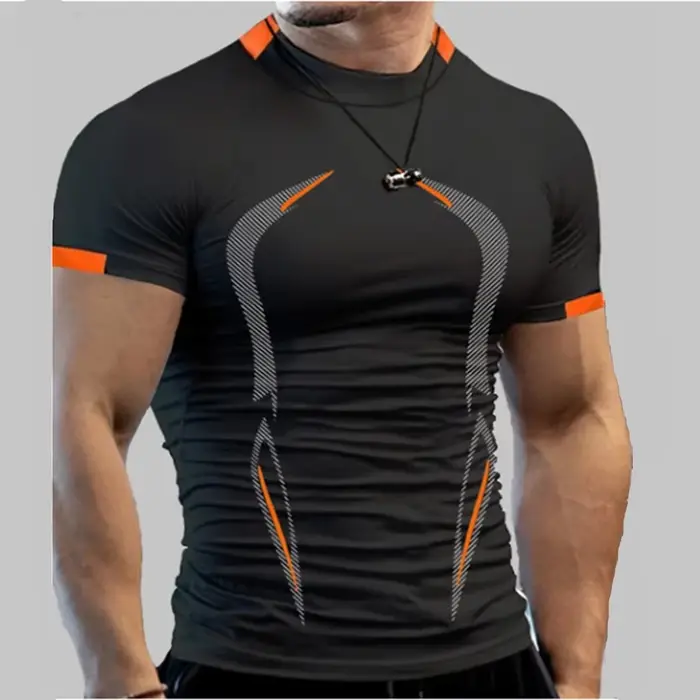 Nouveaux vêtements de sport d'été T-Shirt respirant pour hommes