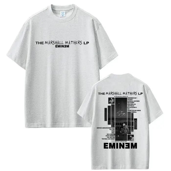 Rappeur Eminem 2000 Album graphique T-shirt hommes femmes vêtements Hip Hop mode surdimensionné T-shirts