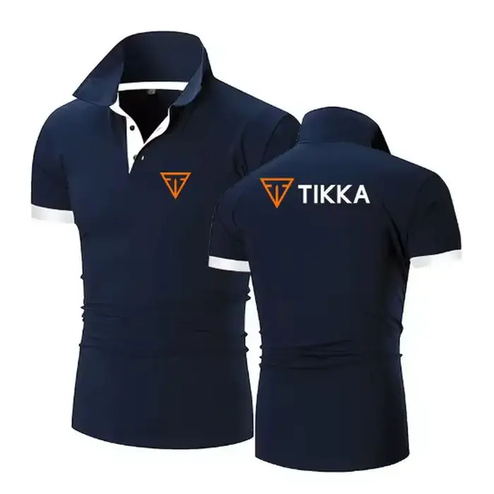 Tikka By Sako Finlande armes à feu Logo 2025 hommes nouveaux Polos d'été chemises respirant à manches courtes mode décontracté coupe ajustée haut à revers