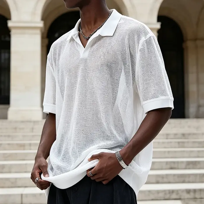 Chemises pour hommes – Nouvelle collection été 2026 : Polos en maille respirants pour le quotidien