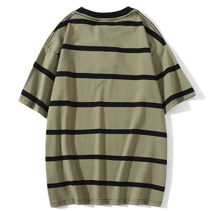 Mew hommes t-shirt couleur bloc impression 3 couleurs en option t-shirts Simple haute rue basique tout Match Cargo hauts