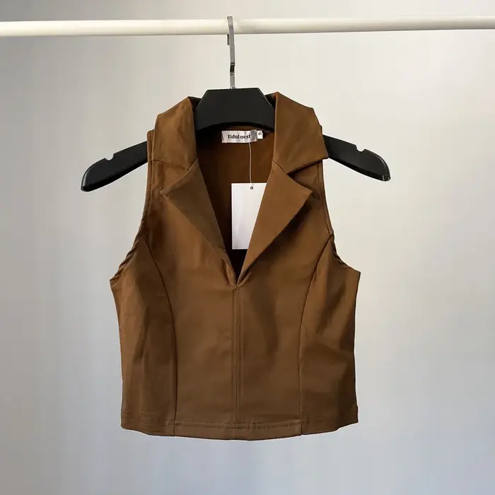 YOZOU – Polo en coton sans manches