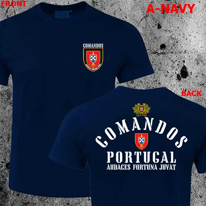 T-shirt militaire des forces spéciales de l'armée portugaise Commando Comandos du Portugal