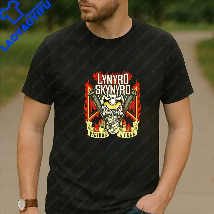 Lynyrd Skynyrd Band's Summer Fashion T-shirt confortable à manches courtes pour hommes et femmes
