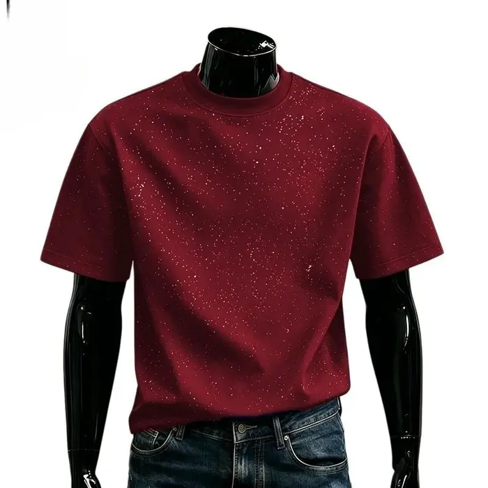 T-shirt rétro à manches courtes pour hommes, style streetwear estival, robuste et élégant