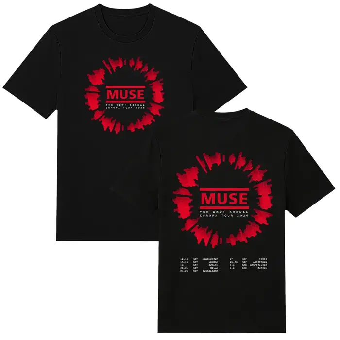 MUSE The Wow! T-shirts Signal Europa Tour 2026, t-shirts en coton à manches courtes, t-shirts de gro