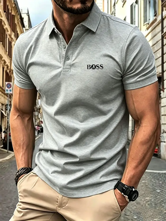 Polo à manches courtes pour homme – Nouvelle collection été 2026 – Plusieurs couleurs – Qualité supérieure – Confortable et respirant – Hauts décontractés pour le quotidien