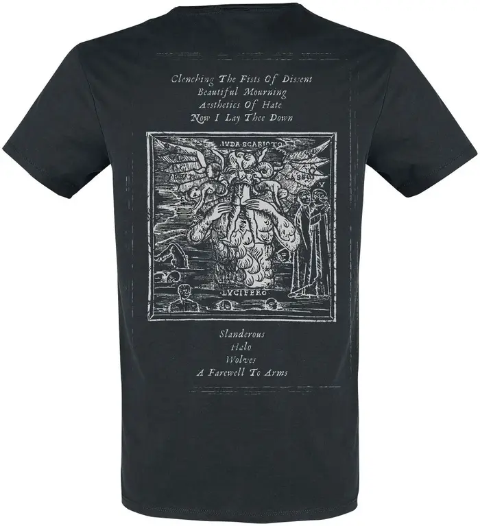 T-shirt en coton imprimé Machine Head The Blackening Skeleton King, style Thrash Metal, streetwear u