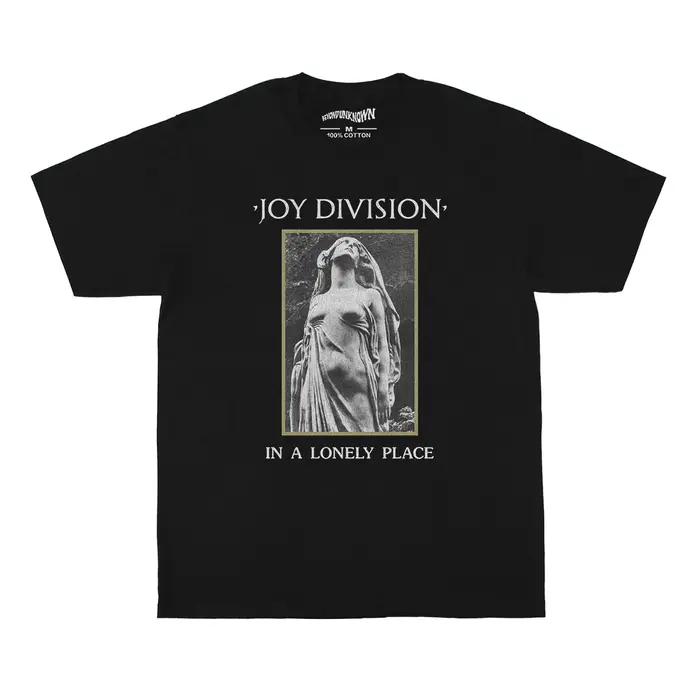 T-shirt Joy Division In A Lonely Place Song Vintage Post Punk Band Merch pour hommes, en coton lavé,