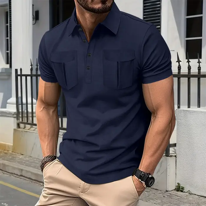 Vente Flash Transfrontalière ! Polo pour homme de style mature