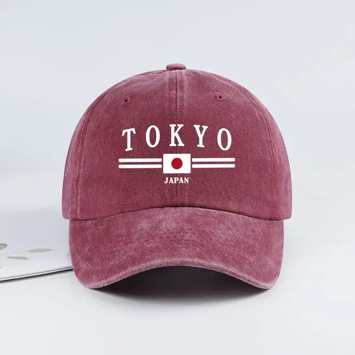 Casquette de baseball imprimée « TOKYO JAPAN »