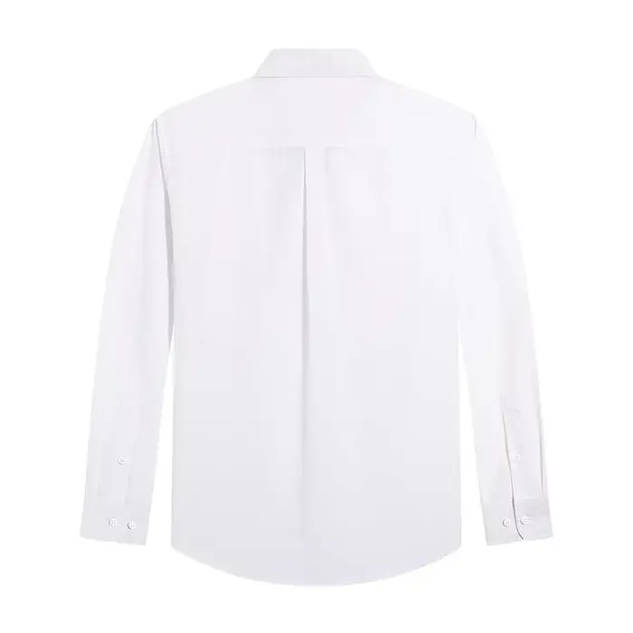 Chemises à manches longues pour hommes chemise Oxford de couleur unie
