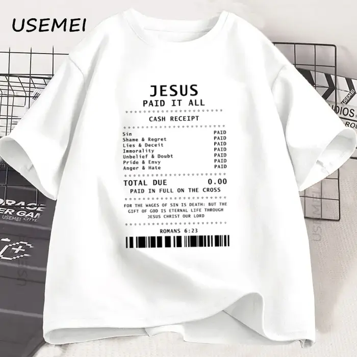Jésus payé tout T-Shirt chrétien