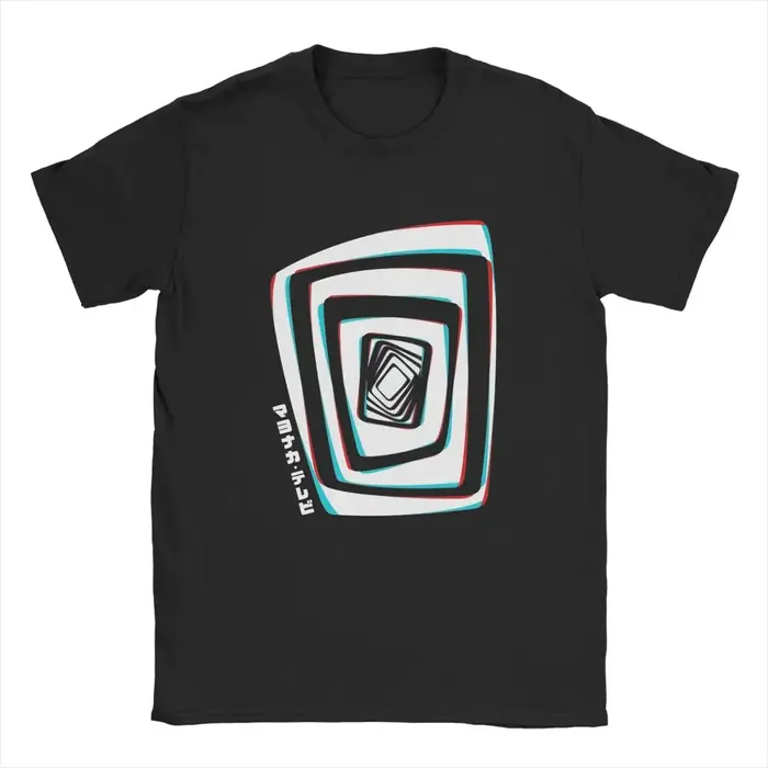 T-Shirt manches courtes col ras du cou pour homme, estival et en coton, avec personnage 4 Midnight C