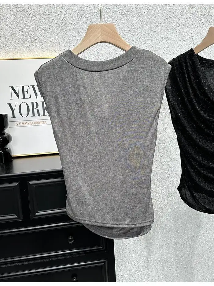 T-shirt en fibre fine pour femme