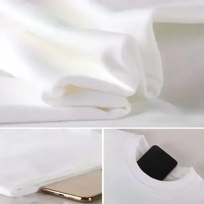T-shirt décontracté à col rond pour homme en coton
