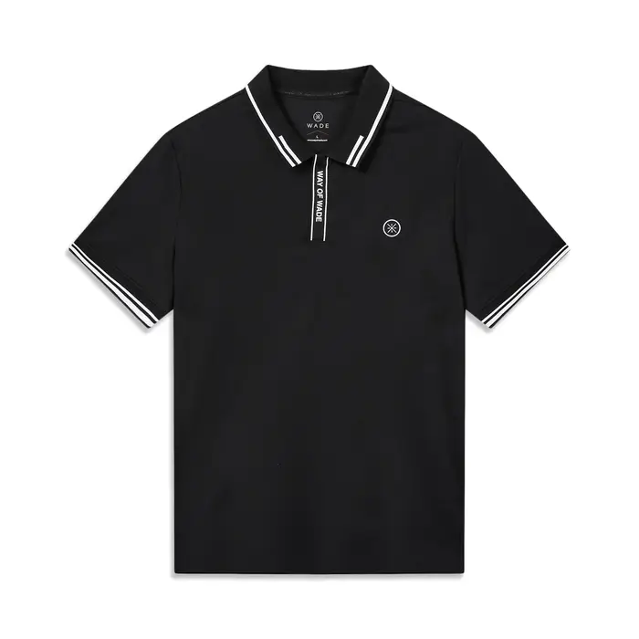 Li-Ning Polo Wade pour hommes LN COOL Protection solaire 69% coton 31% polyester respirant LiNing Ba