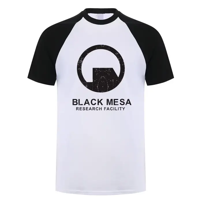 Noir Mesa établissement de recherche t-shirt graphique hommes coton Streetwear à manches courtes t-shirts