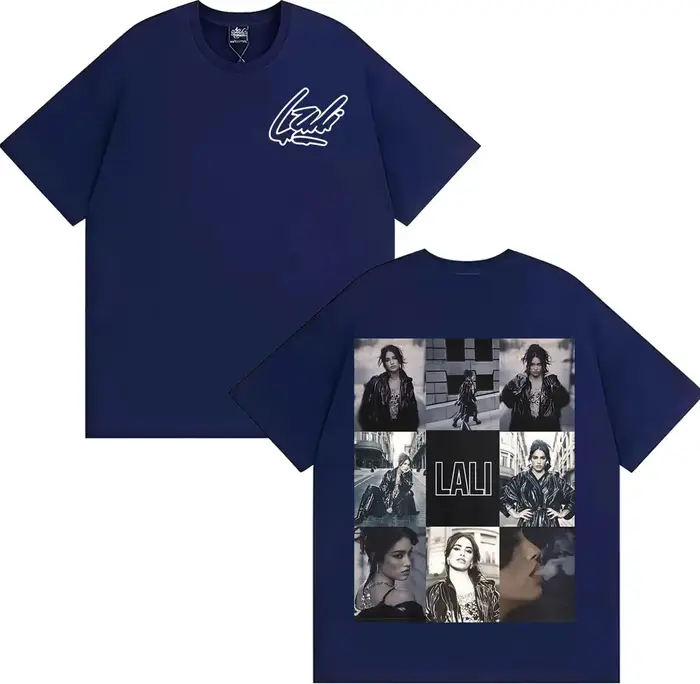 Singer Lali Esposito Tour 2025 Graphic Tee Shirt Men Women Fashion Trending Short Sleeve T-shirt Summer Tops Pure