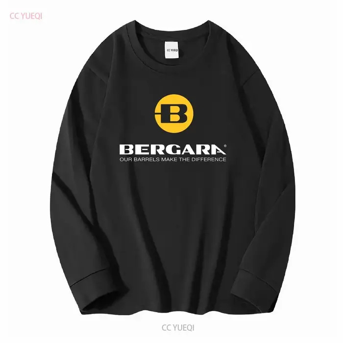 T-shirt noir à manches longues pour hommes