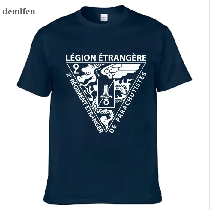 Nouvelle Légion étrangère française Forces spéciales armée de la guerre mondiale T-shirt Homme Camisetas hommes coton
