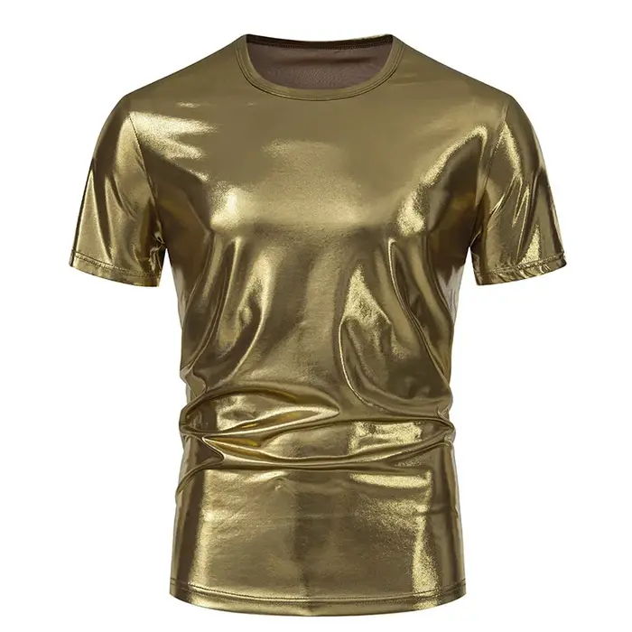 T-shirt à Manches Courtes pour Homme, Style Hip Hop, Col Rond, localité, Argenté, Rouge, Vert, Punk,