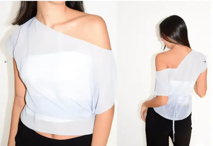 Hauts à épaules dénudées pour femmes, chemises transparentes à manches courtes, chemisiers tendance