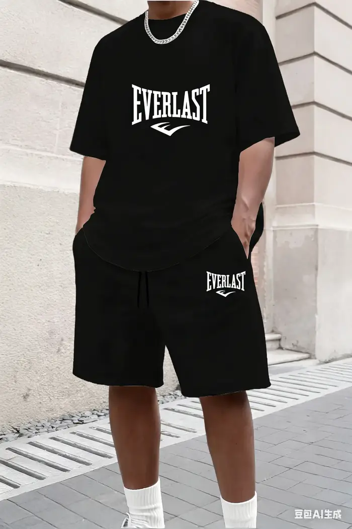 Ensemble t-shirt et short d'été pour homme