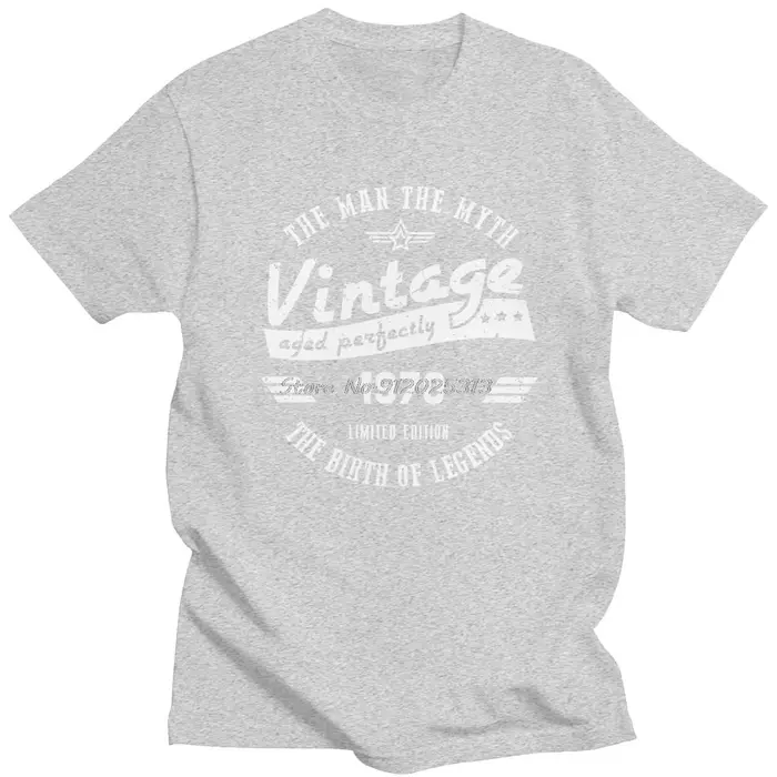 Vintage la naissance de la légende 1970 T-shirt à manches courtes l'homme le mythe